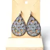 012 Pendientes gota grises