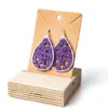 Pendientes gota violetas