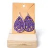Pendientes gota violetas
