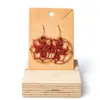 Pendientes circulares granates