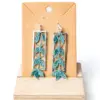 Pendientes hiedra verde agua