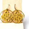 Pendientes rombo amarillos