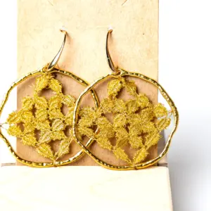 Pendientes rombo amarillos