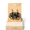 Pendientes circulares negros