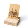 Pendientes circulares marrones