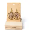 Pendientes circulares marrones