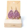 101 Pendientes gota violetas