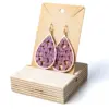 102 Pendientes gota violetas
