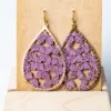 103 Pendientes gota violetas