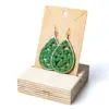 104 Pendientes gota verdes
