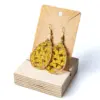 Pendientes gota amarillos