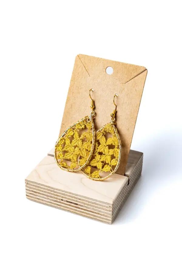 Pendientes gota amarillos