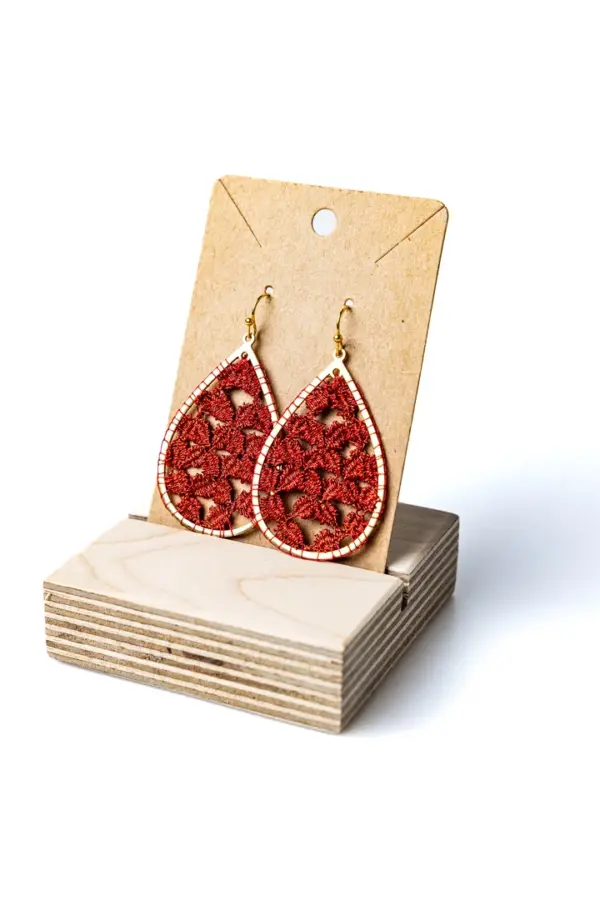 110 Pendientes gota granates