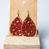 112 Pendientes gota granates