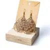 113 Pendientes gota marrones