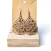 114 Pendientes gota marrones