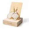 116 Pendientes gota blancos