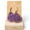 120 Pendientes gota violeta