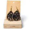 Pendientes  gota negros