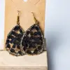 Pendientes  gota negros