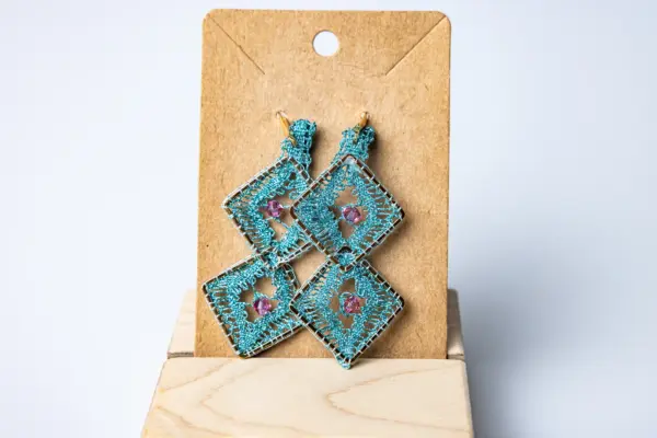 Pendientes color azul