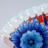 Abanico flores-azul