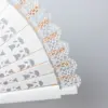 Abanico con encaje blanco all white