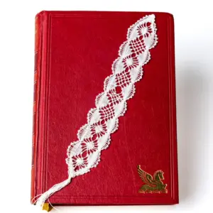 Marcapáginas blanco