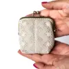 Monedero blanco-beige