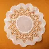 Tapetito circular blanco
