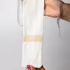 Funda alargada blanca y tostado