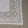 Tapete cuadrado blanco