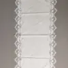 Camino de mesa con encaje de bolillos