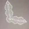 Cuello blanco de encaje de bolillos
