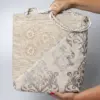 Bolso de tela y encaje