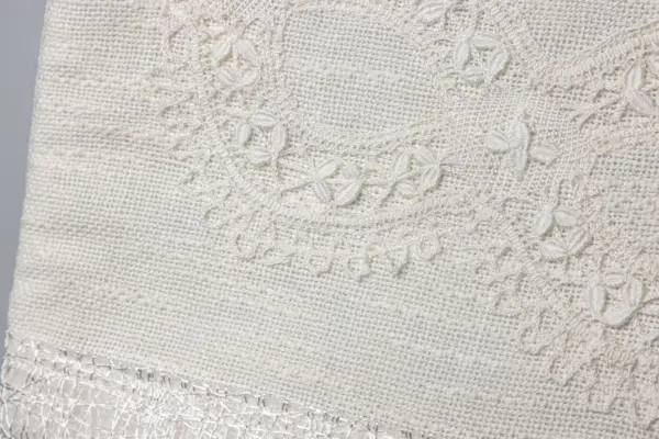 410 Bolso blanco con cenefa