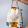 434 Saco Floral “Encaje en Rombo”