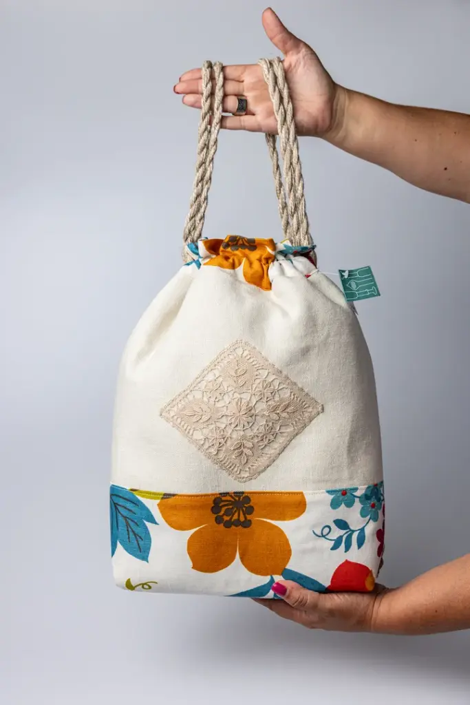 Saco Floral “Encaje en Rombo”