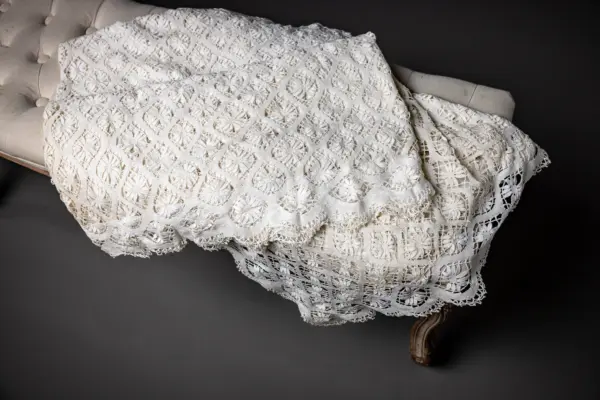 Mantel 100% encaje floral